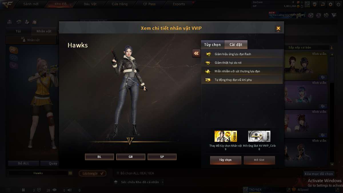 shop acc cf uy tin gia re